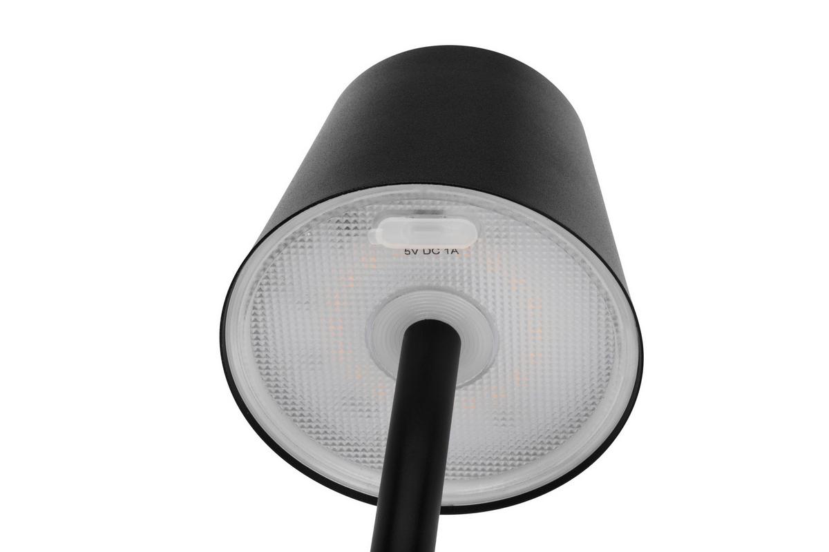 AKUMULATOROWA LAMPA STOJĄCA SEATTLE *SBN* - czarny, Konventionell, metal (20/117cm) - Novel