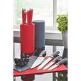 Messerset Sara Grau/rot/Schwarz - Rot/Schwarz, MODERN, Metall (20cm) - Mömax modern living Messerset Sara Grau/rot/Schwarz - Rot/Schwarz, MODERN, Metall (20cm) - Mömax modern living