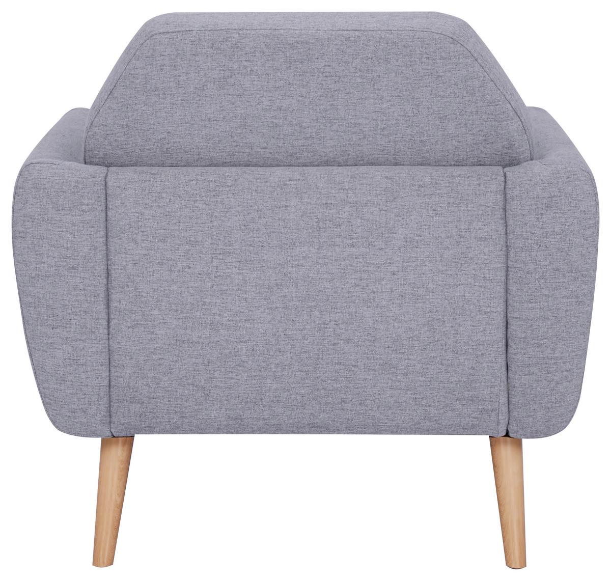 Fotoliu BROOKE - gri, Modern, lemn/textil (82/80/78cm) - Ondega
