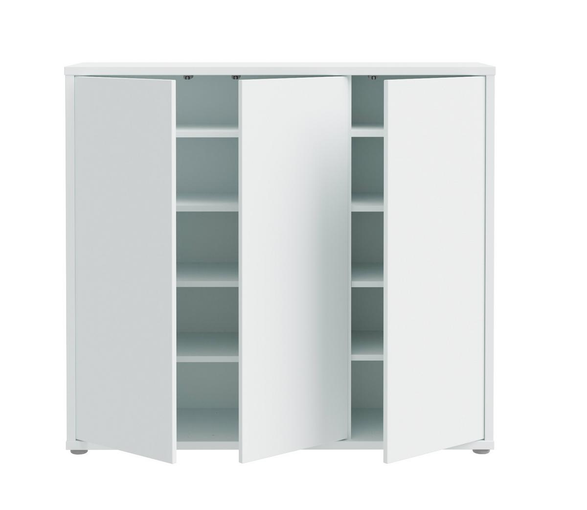 SZAFKA NA BUTY ALICE SPRINGS - jasnoszary/szary, Modern, materiał drewnopochodny (109,2/99,1/34,9cm) - Xora