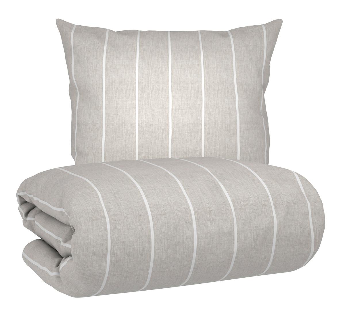 Bettwäsche Tyline Hellgrau ca. 135x200cm - Hellgrau, Textil (135/200cm) - Mömax