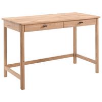 Jugendschreibtisch FORREST Eichefarben Echtholz Eiche - Eichefarben/Schwarz, MODERN, Holz/Metall (120/77/60cm) - Vipack