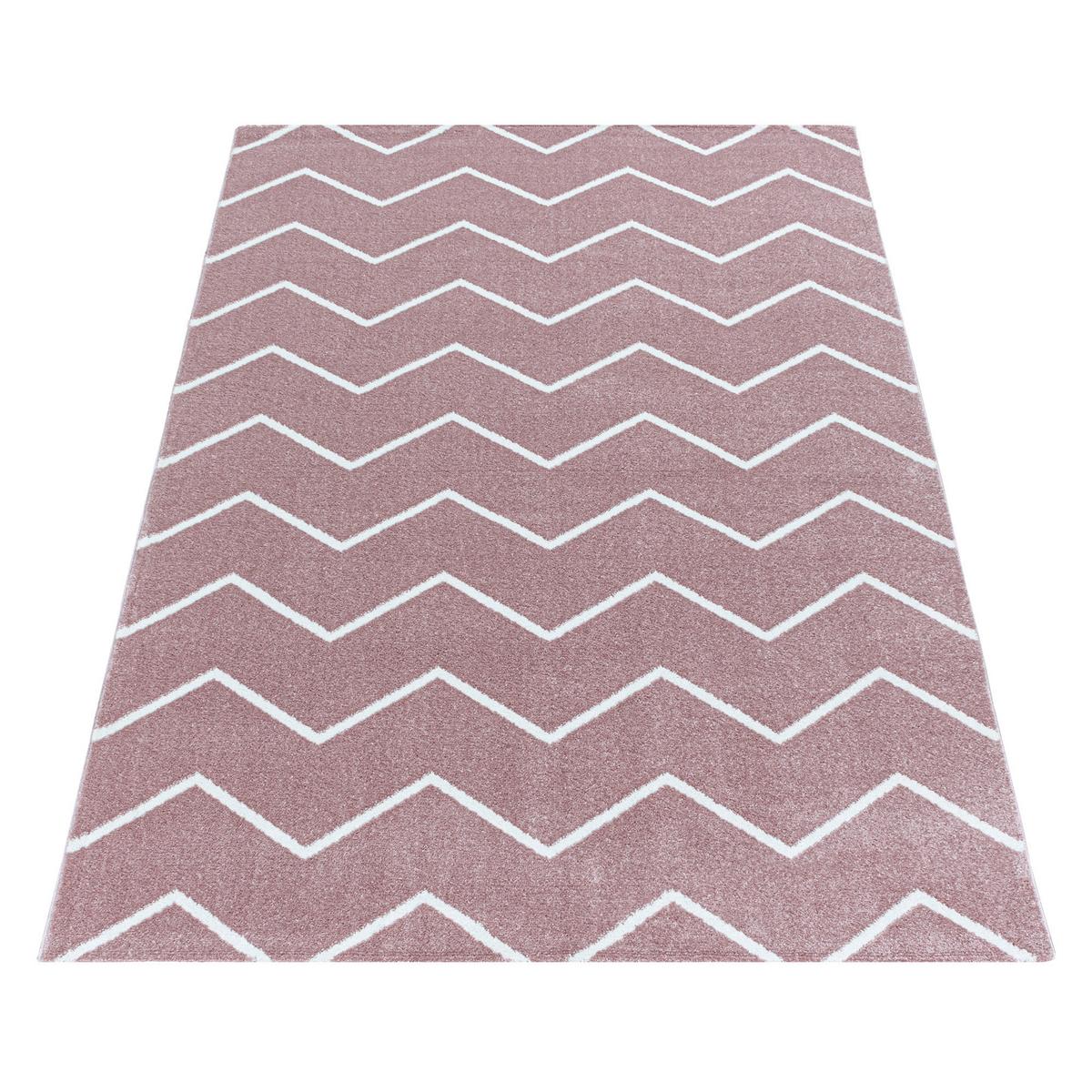Hochflorteppich Rio Rosa ca. 140x200cm - Rosa, Basics, Textil (140/200cm)