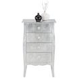 Kommode Silber - Transparent/Silberfarben, LIFESTYLE, Holzwerkstoff/Kunststoff (48/81/31,5cm) - MÖMAX modern living