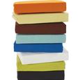 Spannbetttuch Jersey, ca. 100x200cm - Anthrazit/Gelb, Textil (100/200cm) - MÖMAX modern living