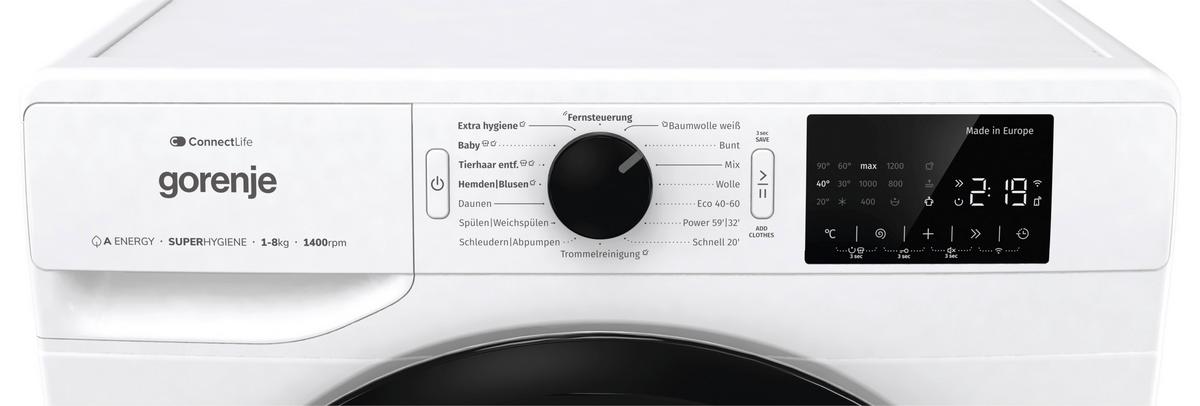 Waschmaschine WPNEI84A1TS - MODERN (60/85/54,5cm) - Gorenje