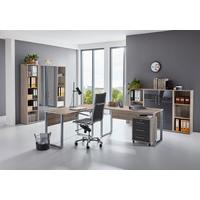 Büro Office Edition Büro Set 5 SonomaEiche/AnthrazitHochglanz - Anthrazit Hochglanz/Sonoma Eiche, MODERN, Holzwerkstoff - MID.YOU
