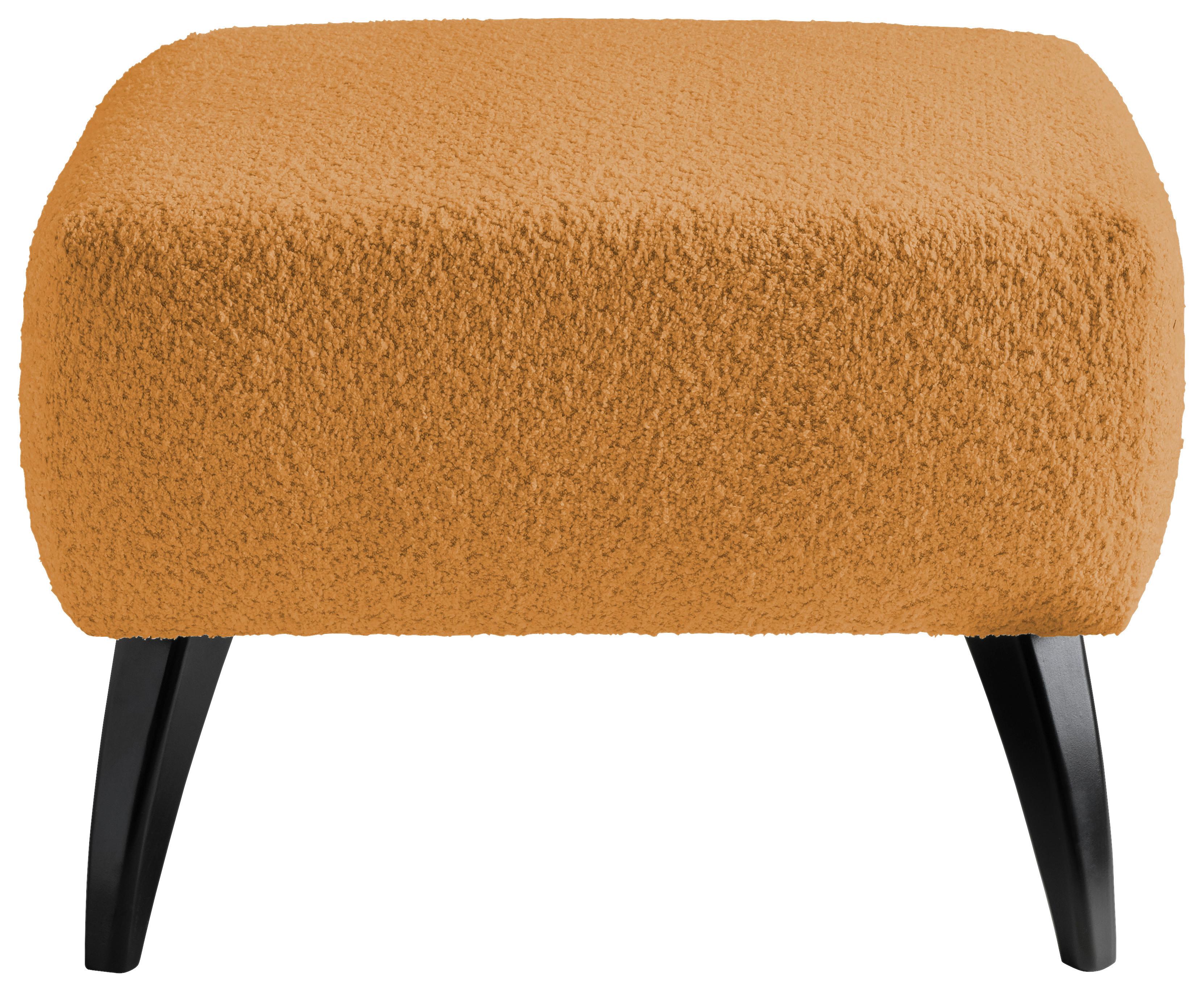 Hocker Colori Goldfarben Bouclé - Goldfarben/Schwarz, MODERN, Holz/Textil (66/44/66cm) - MID.YOU