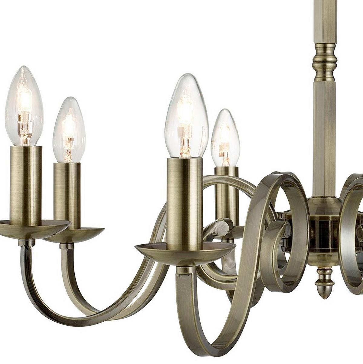 Csillár 1508-8ab Richmond - sárgarézszínű, Design, fém (65/94cm)