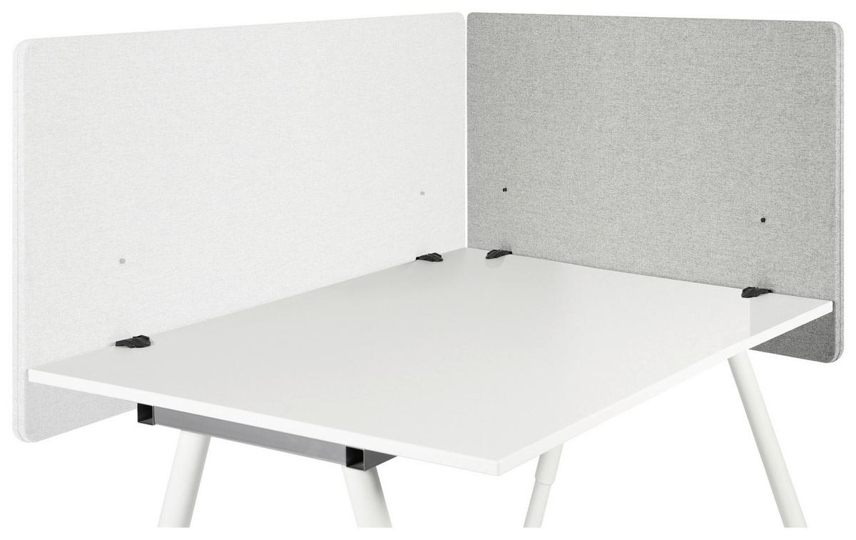 Pregradna Stena Flexmiut D Side, Svetlo Siva - svetlo siva, Basics, umetna masa/tekstil (80/62/2cm) - MID.YOU