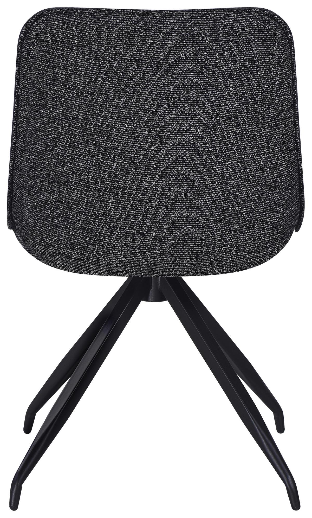 Stuhl Nova Grau - Schwarz/Grau, MODERN, Textil/Metall (51/85/61cm) - Premium Living