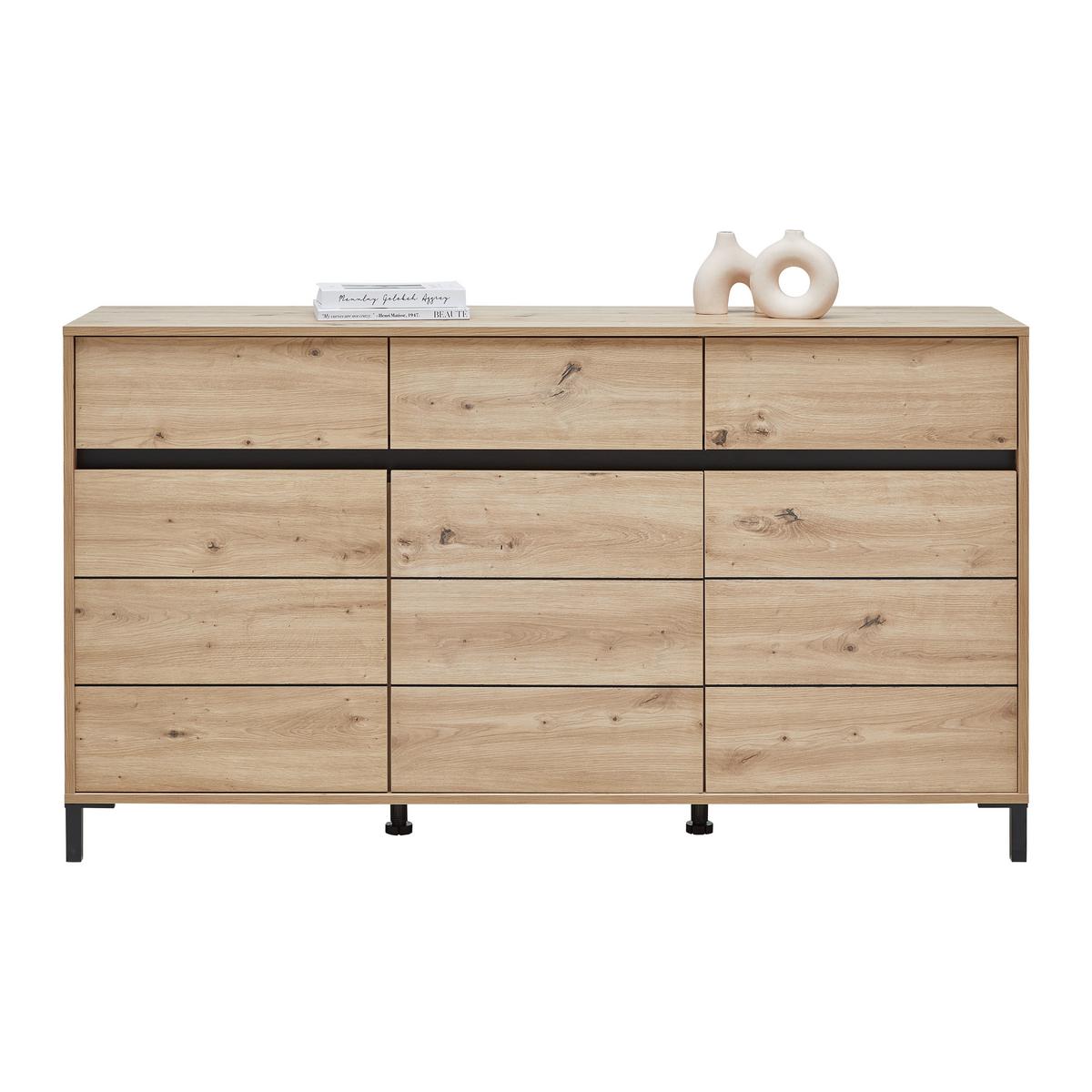 Sideboard Arran Eiche Artisan - Eiche Artisan, MODERN, Holzwerkstoff (157/90/40cm) - Mömax