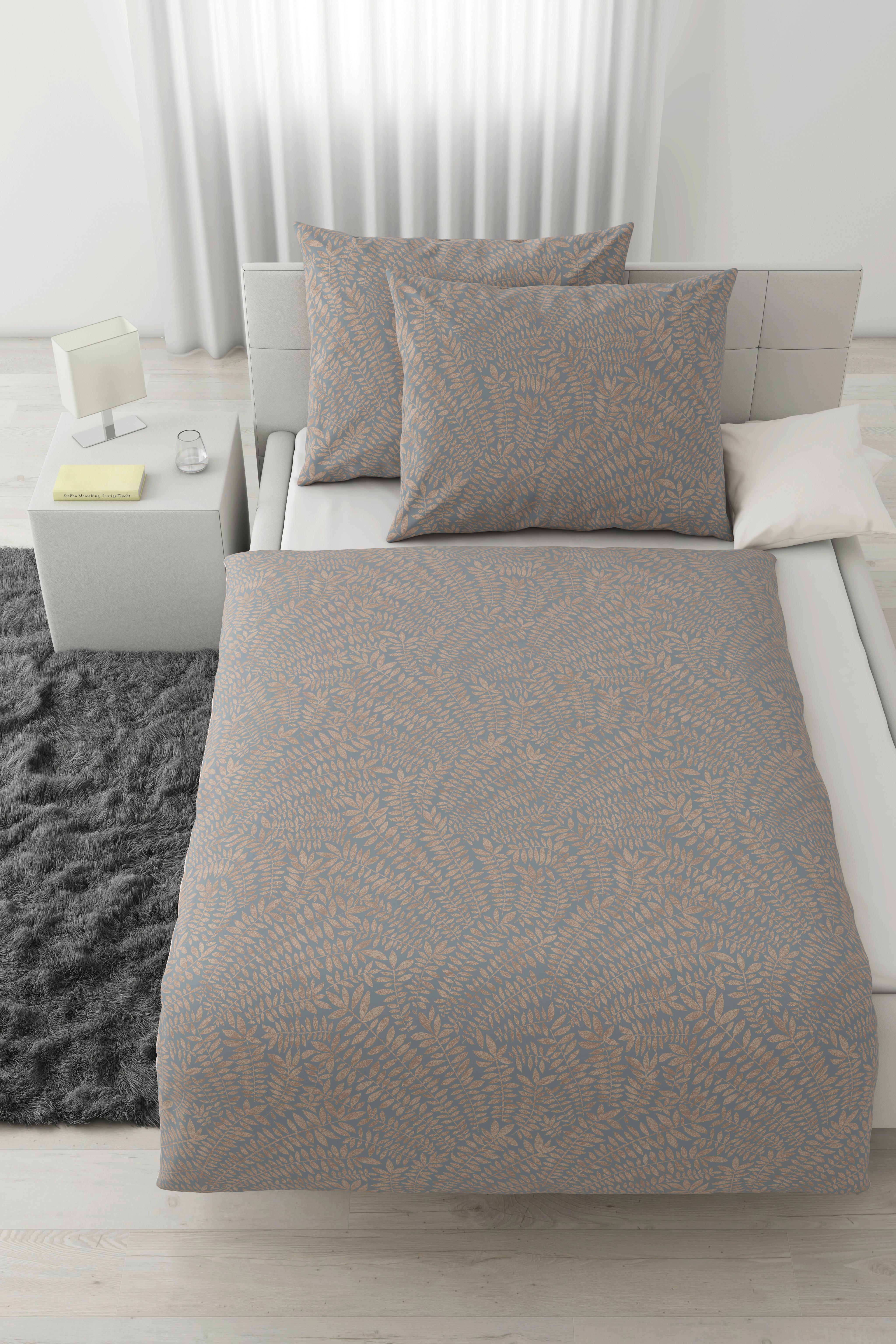 Posteljnina Lorita - modra, tekstil (200/200cm) - Modern Living