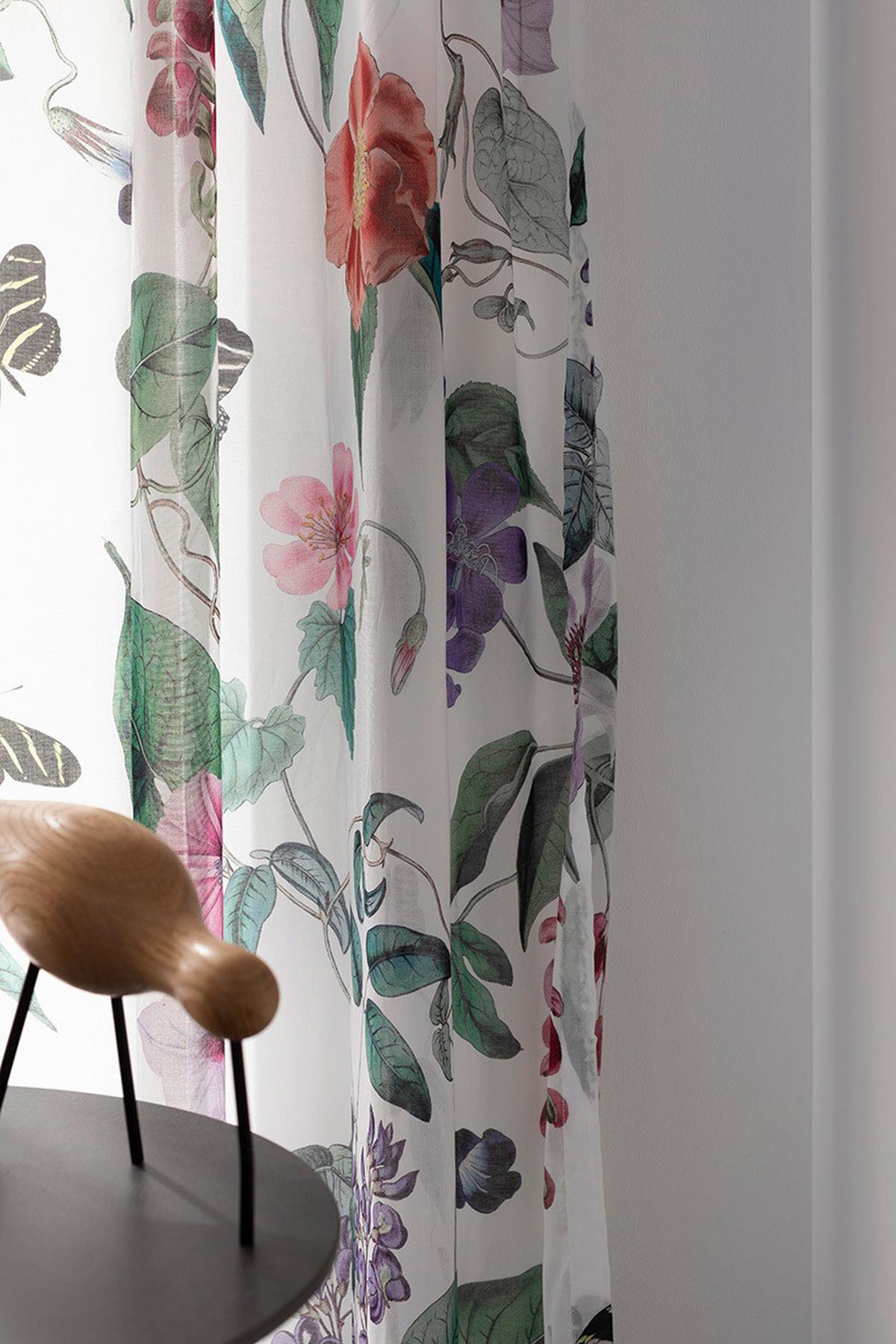 ZASŁONA GOTOWA SW-BLOSSOM - różnokolorowy, Basics, tkanina (130/250cm) - Schöner Wohnen