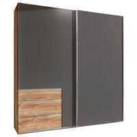 Ormar S Kliznim Vratima Level 36a - boje grafita/boje hrasta, Moderno, drvni materijal/metal (250/216/65cm) - Modern Living