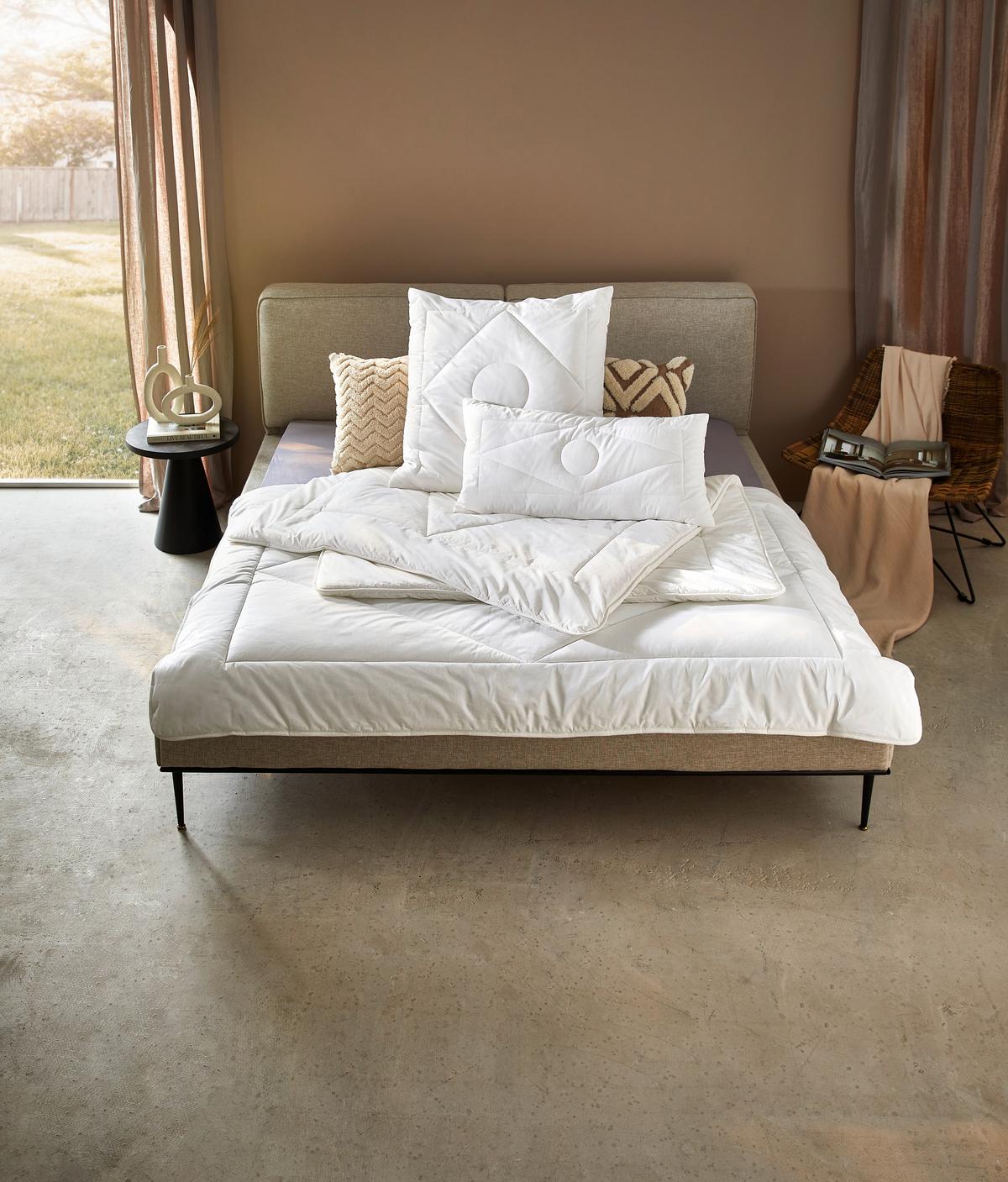 KOŁDRA CAŁOROCZNA NIDRA - kolor naturalny, Konventionell, tworzywo sztuczne/tkanina (135/200cm) - Sleeptex