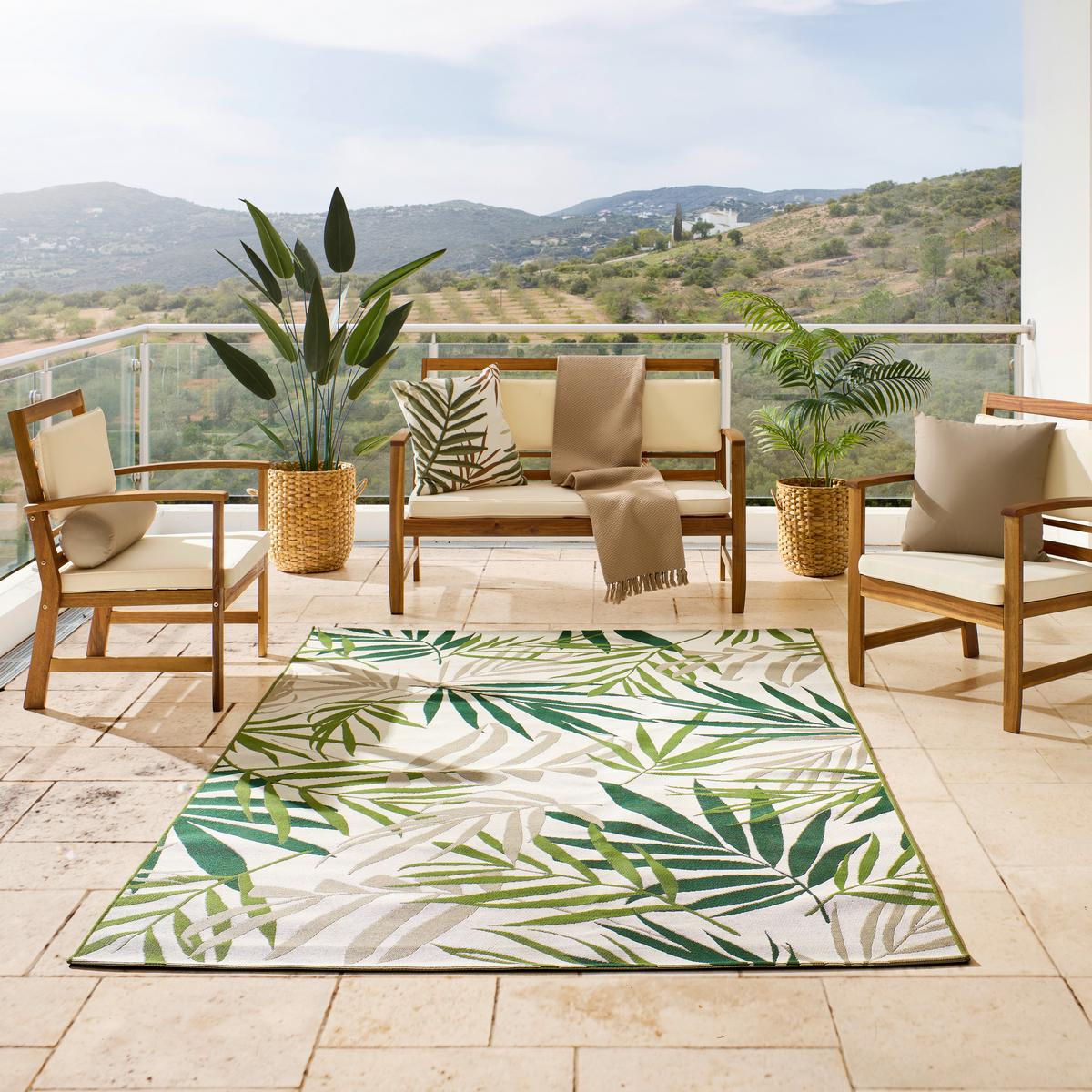 Outdoorteppich Portland Multicolor ca. 160x235cm - Multicolor, Kunststoff (160/235cm)