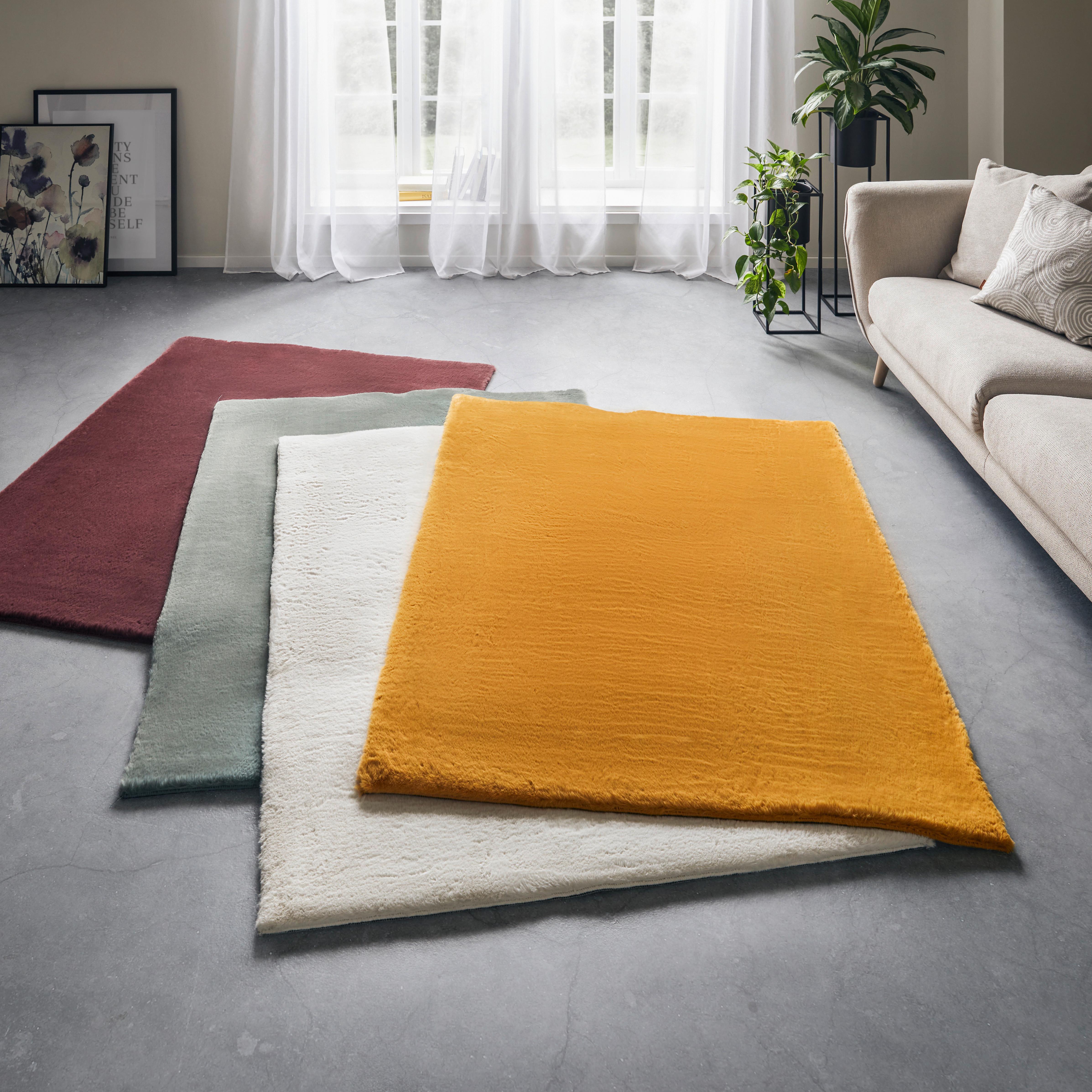 KONSTFÄLL CAROLINE 2 -TOP- - currygul (120/160cm) - Mömax