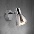 Wandspot Carla - Chromfarben, MODERN, Glas/Metall (11/7/11,5cm) - Modern Living Wandspot Carla - Chromfarben, MODERN, Glas/Metall (11/7/11,5cm) - Modern Living