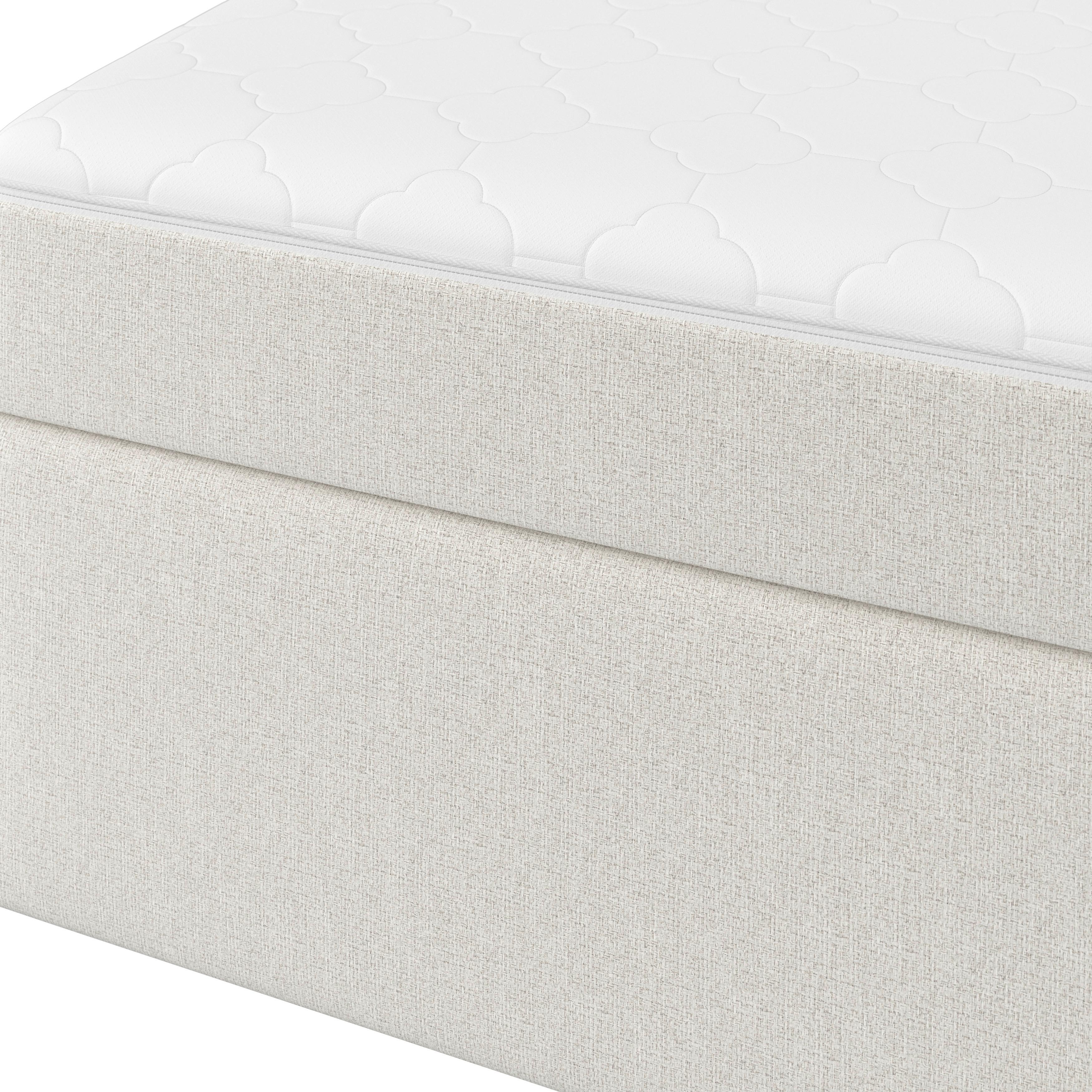 BOXSÄNG MARCO - svart/cremefärgad, Modern, trä/textil (140/200cm) - Bessagi Home