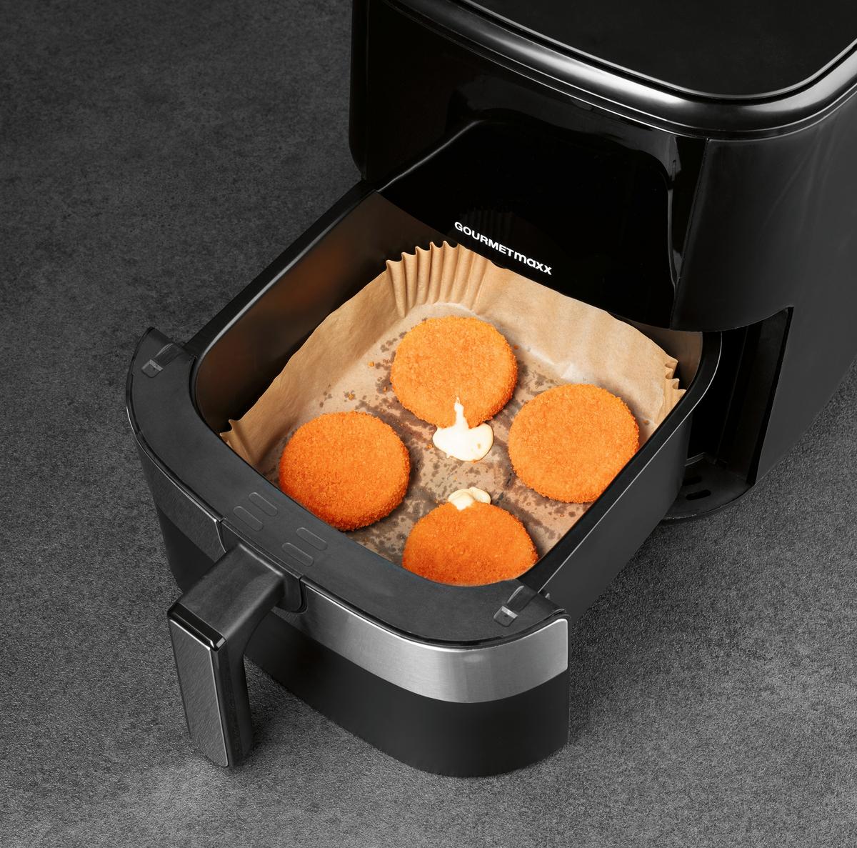 Backpapier Heißluftfritteuse Hellbraun, 100 Stk. - Hellbraun, KONVENTIONELL, Papier (20/20/4,5cm)