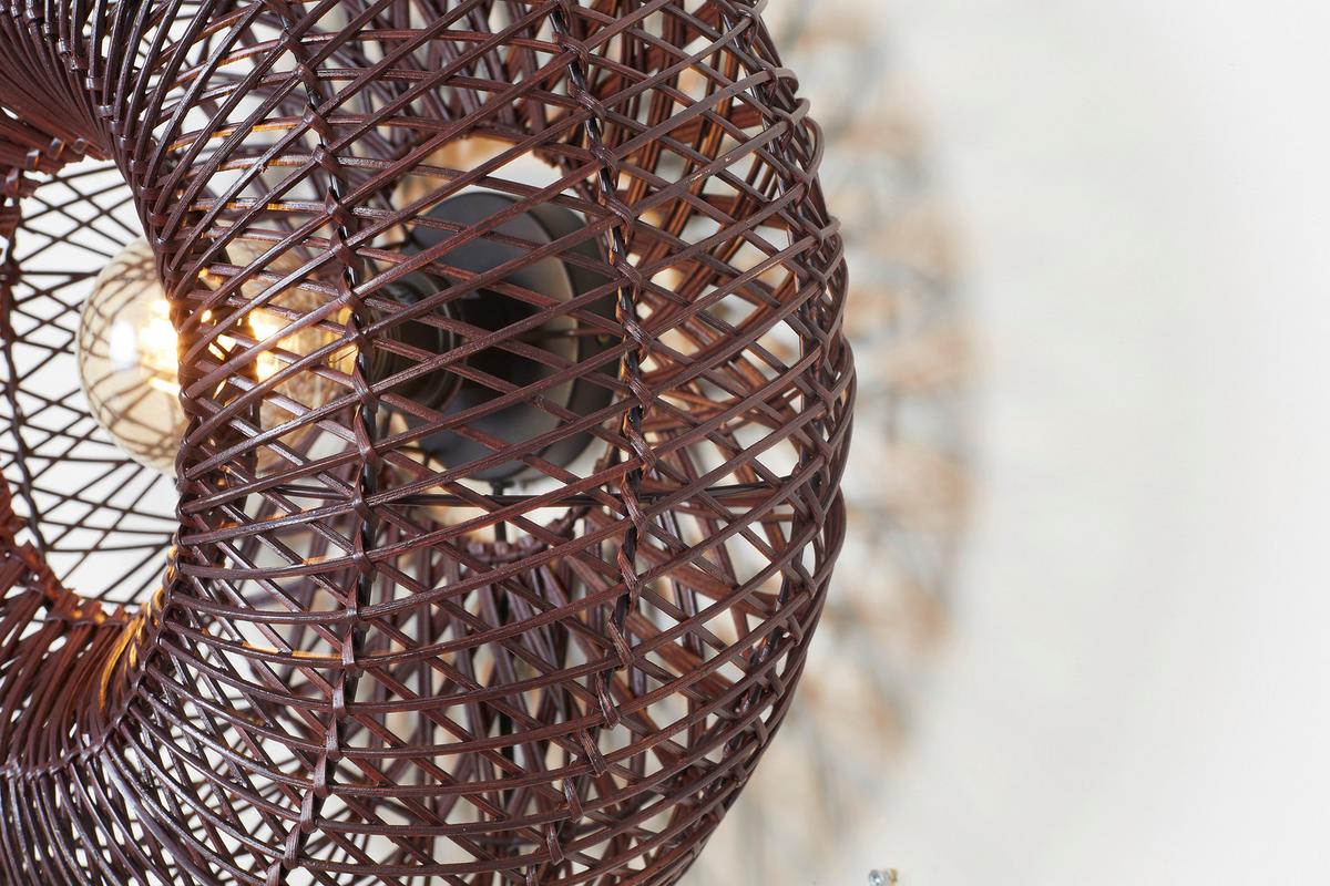 Stenska Svetilka Arizona, Bordo, Bambus - bordo, Basics, naravni materiali (50/23cm) - Good & Mojo