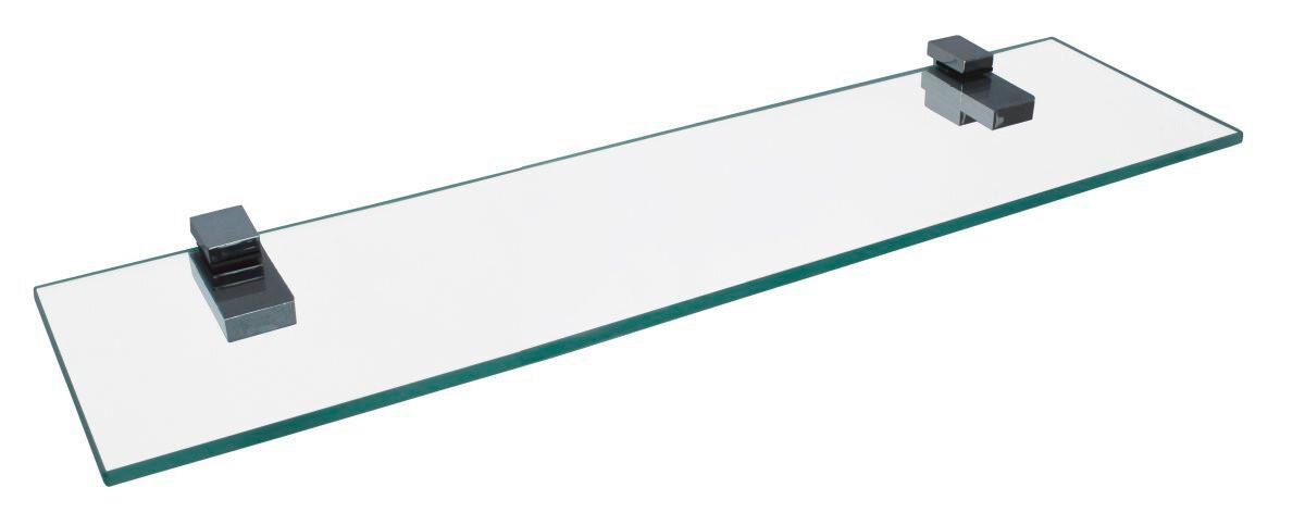 Glasablage Bath I Transparent - Transparent, Basics, Glas (40/12cm) - MID.YOU