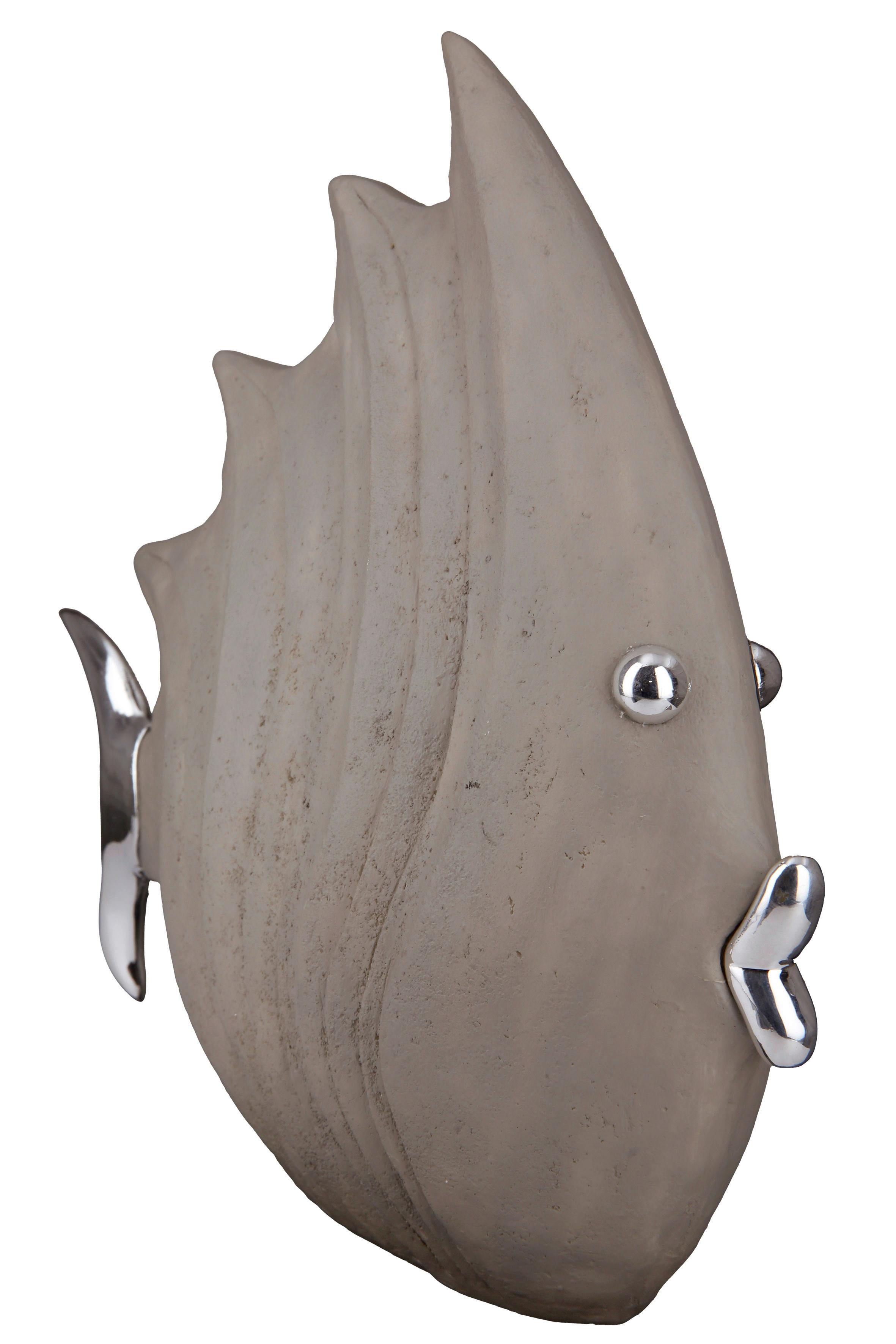 Dekofisch Hellgrau - Hellgrau, Basics, Kunststoff (29/26/9,5cm)