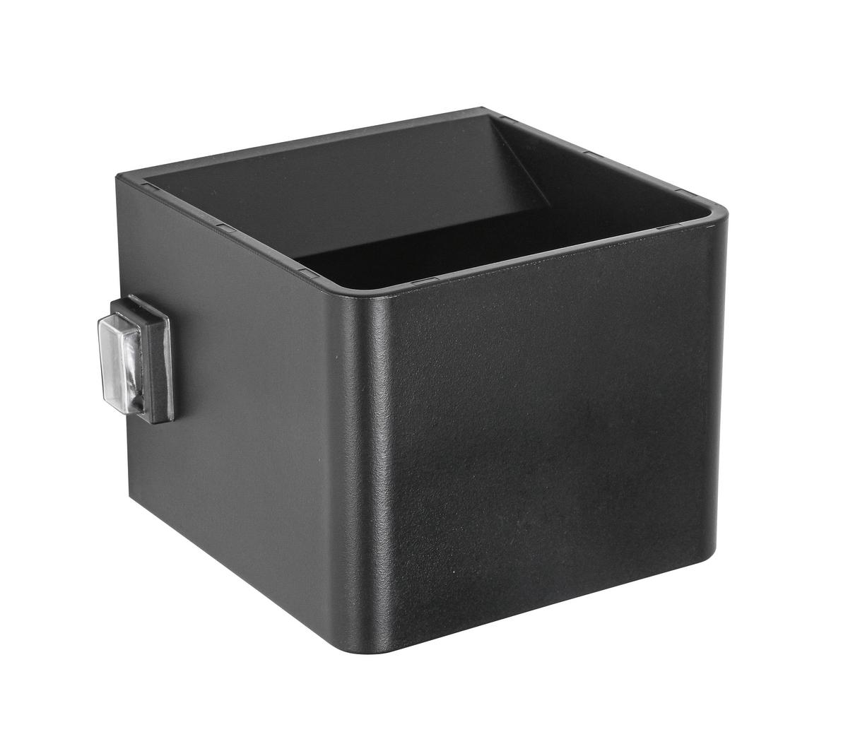 LED-Wandleuchte Hero 1 Schwarz max. 3 Watt - Schwarz, MODERN, Kunststoff/Metall (10,28/10,1/8,05cm) - Mömax