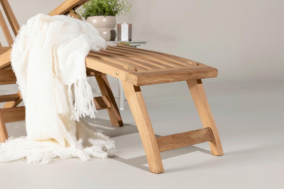 Sonnenliege Kenya ca. 60x95x150 cm Teakholz - KONVENTIONELL (60/95/150cm) - Gardenson
