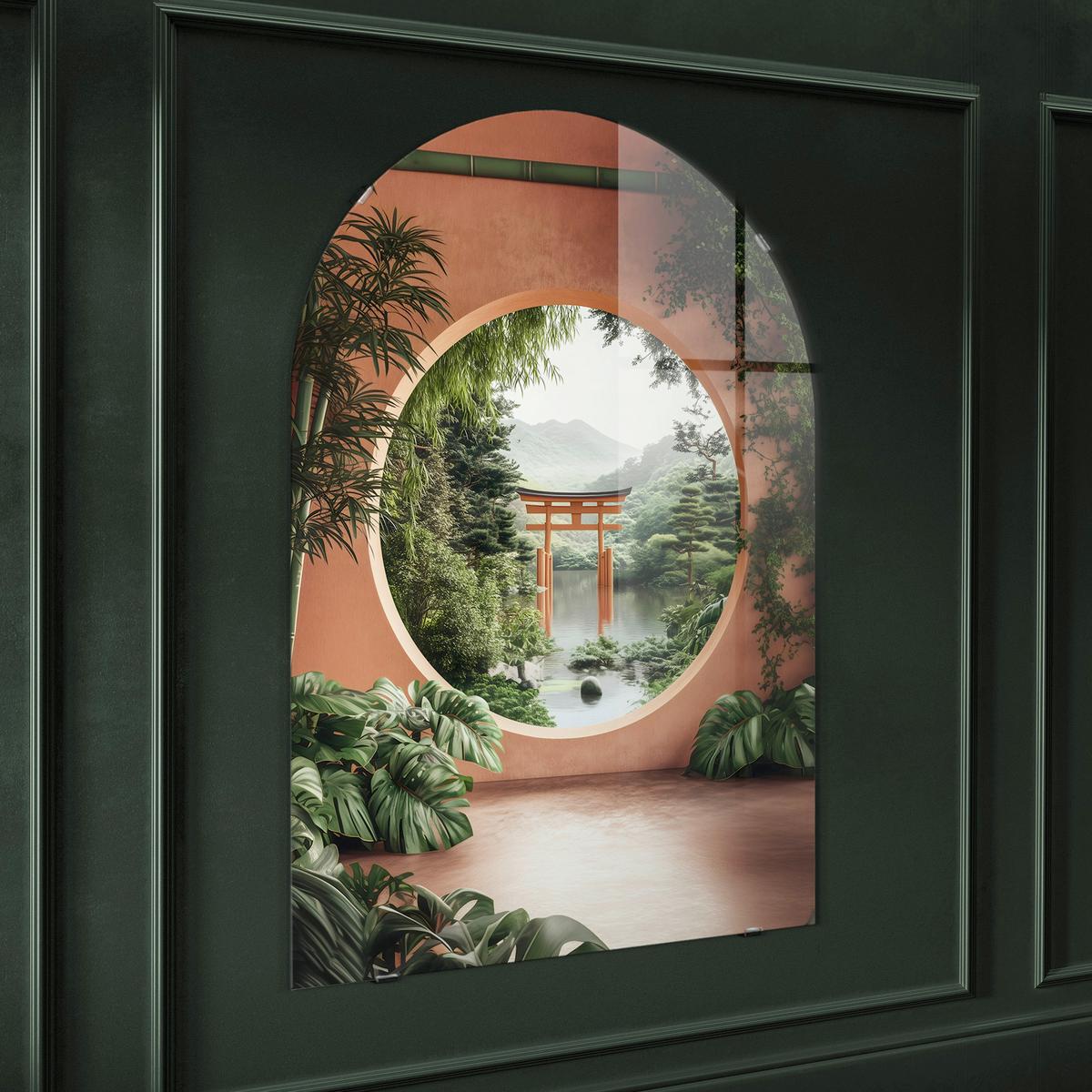 Glasbild Multicolor ca. 70x100cm - Multicolor, Basics, Glas/Papier (70/100cm)