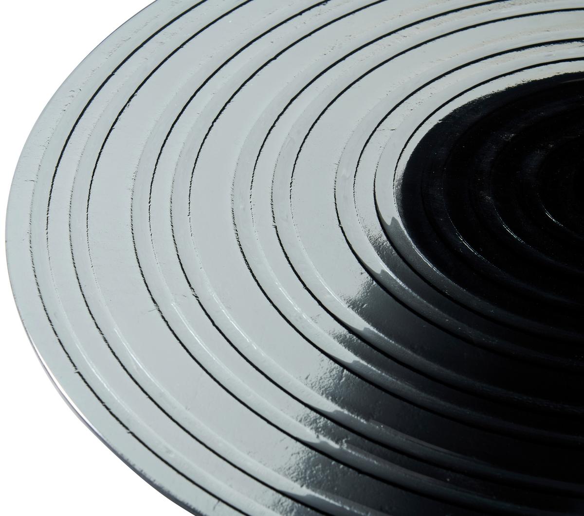 Măsuță de cafea PAUL - negru/gri, Modern, sticlă/metal (80/37cm) - Premium Living