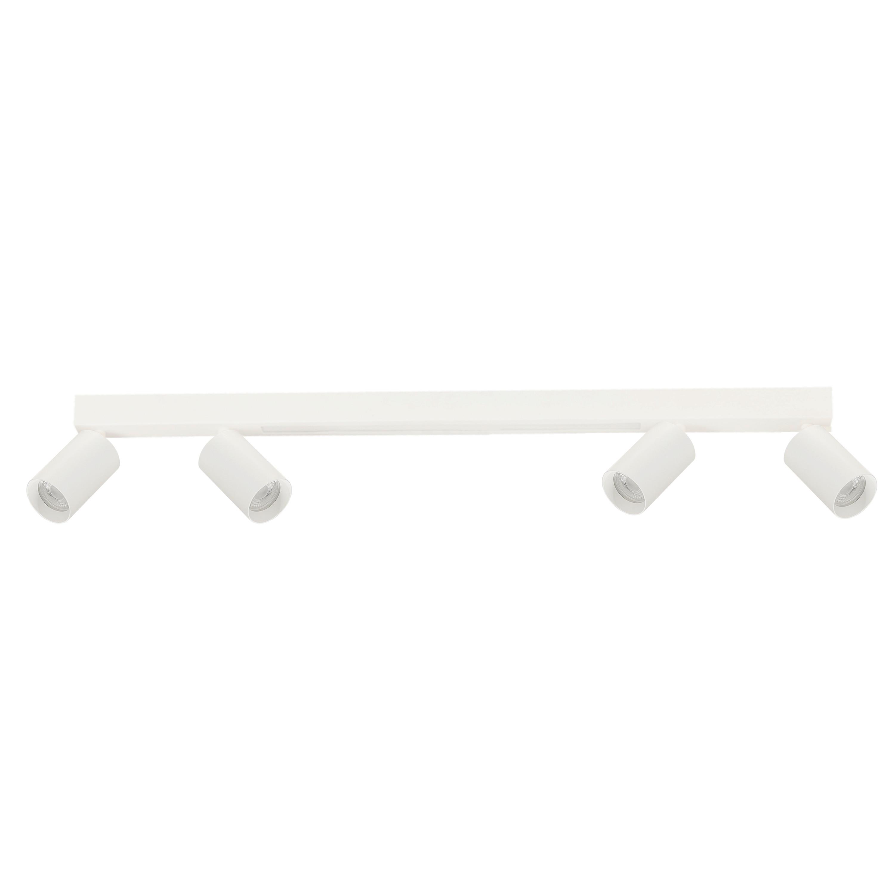 Led-deckenstrahler Lp-703/4c Wh Perugia 4 - Weiss, Konventionell, Metall (14.5/100/5.5cm)