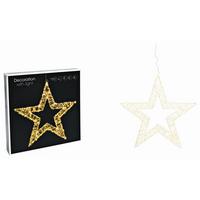 Dekostern Lichtenstern Weiß - Weiß, Basics, Kunststoff (58,0/58,0/8,0cm) - X-Mas