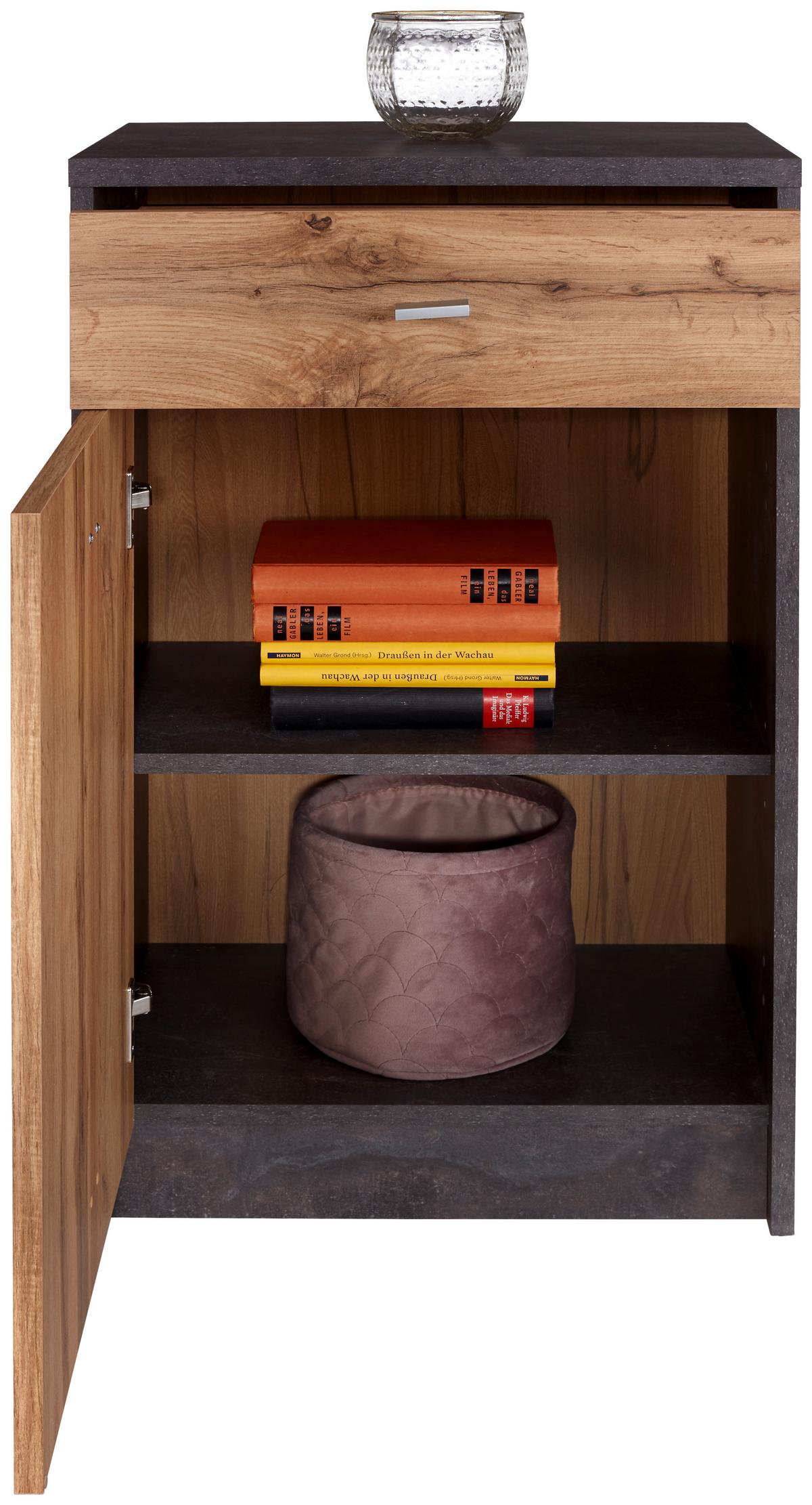 Comodă 4 YOU - culoare lemn stejar, Modern, material pe bază de lemn (50/85,4/34,6cm) - Modern Living