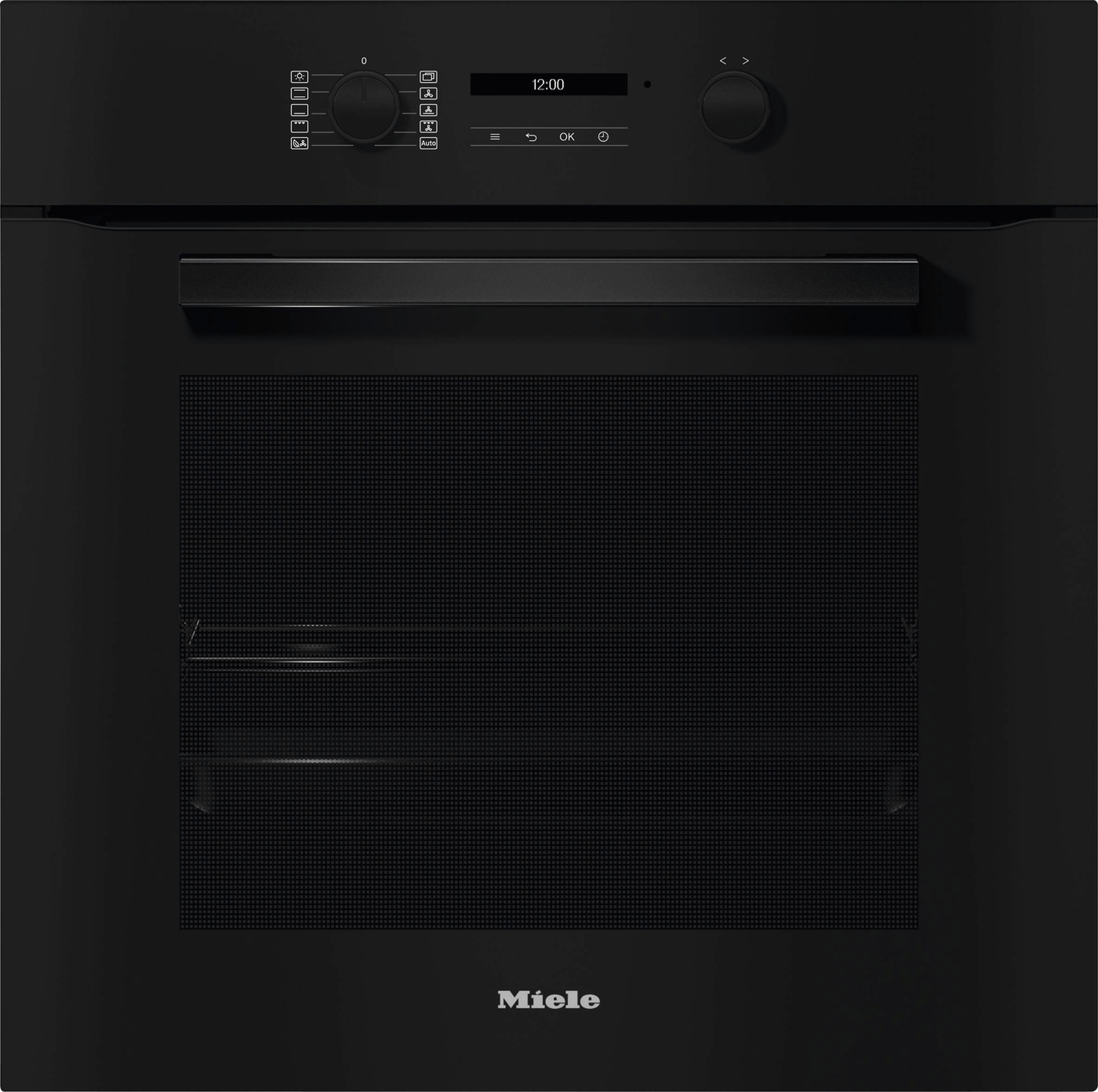 Einbaubackofen H2851BOBSW Schwarz - Schwarz, MODERN, Glas/Metall (59,5/59,6/56,8cm) - Miele