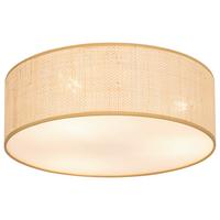 LAMPA SUFITOWA KEA - kolor naturalny/biały, Design, tworzywo sztuczne/materiały naturalne (40/15.5cm) - Collet's Monde