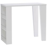 Barska Miza Lyon, Bela, Visoki Sijaj - bela/visoki sijaj, Konvencionalno, kovina/leseni material (120/107/60cm)