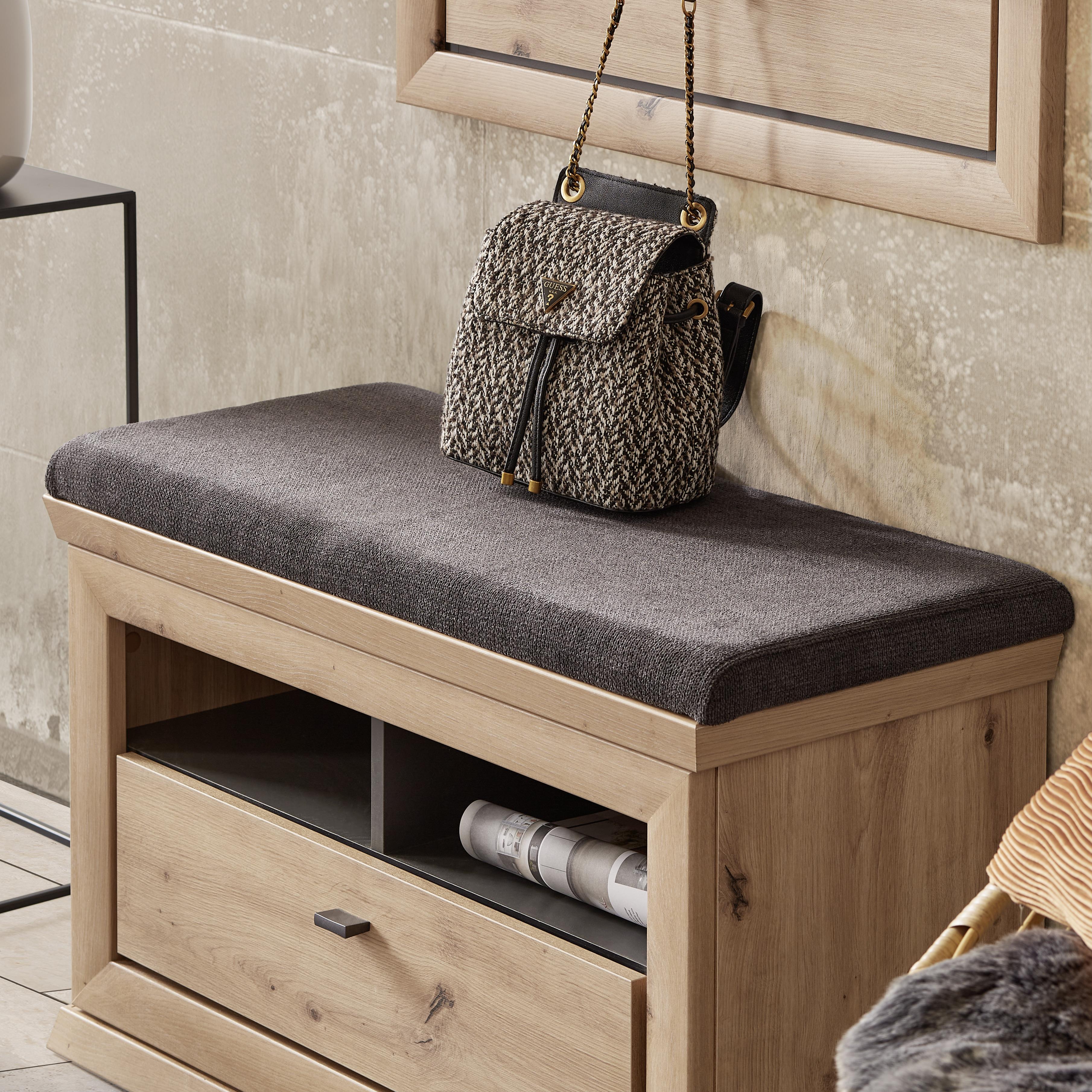 PERNĂ PENTRU șEZUT HARVEY - gri, Modern, textil (85,5/5/38,5cm) - Zandiara