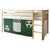 Spielbett Holz Malte ca. 90x200 cm Grün - Naturfarben/Grün, Natur, Holz (90/200cm) - MID.YOU