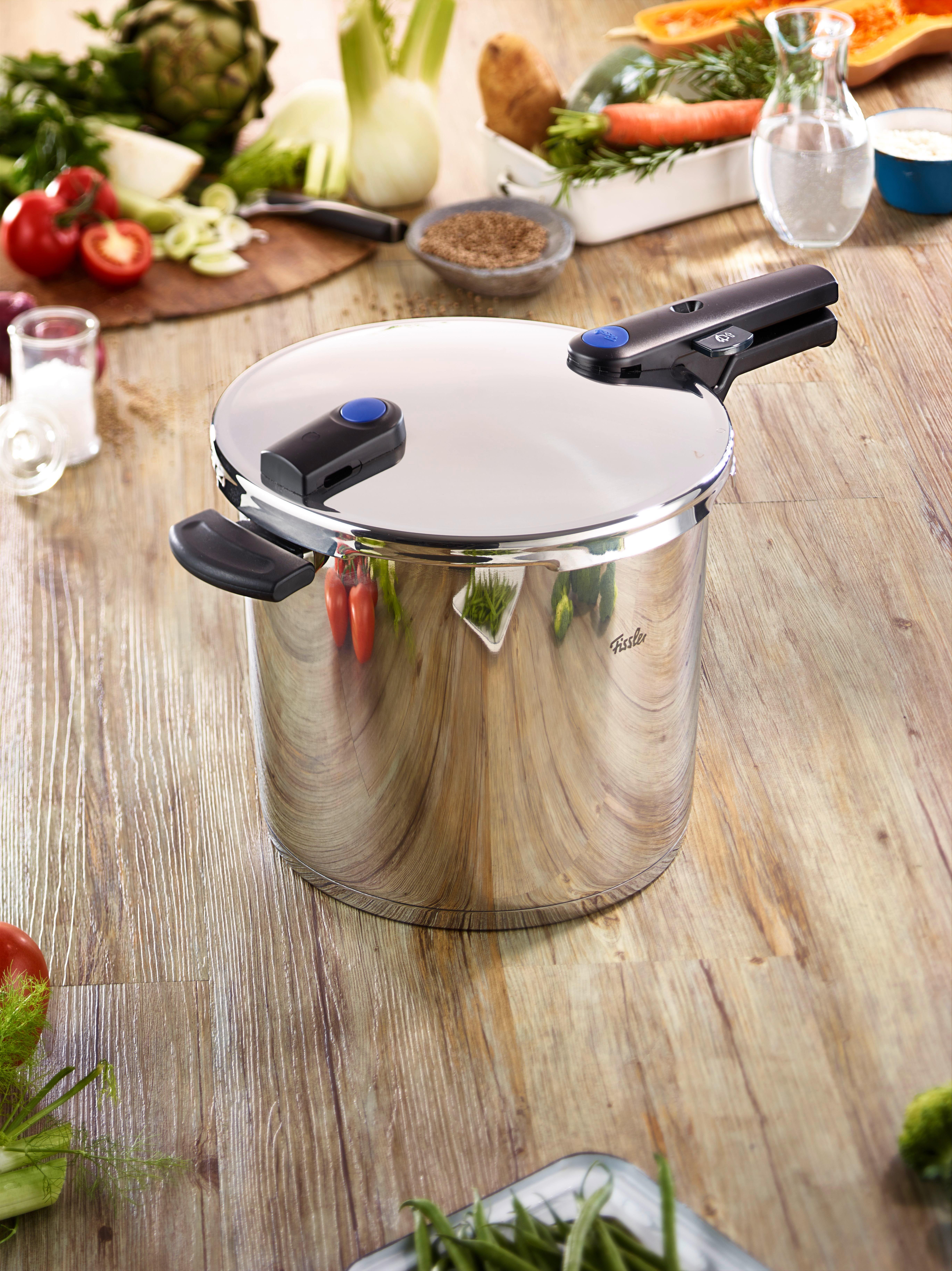 SZYBKOWAR 602-810-10-000/0 FISSLER - kolor srebrny, Basics, metal (26cm) - Fissler