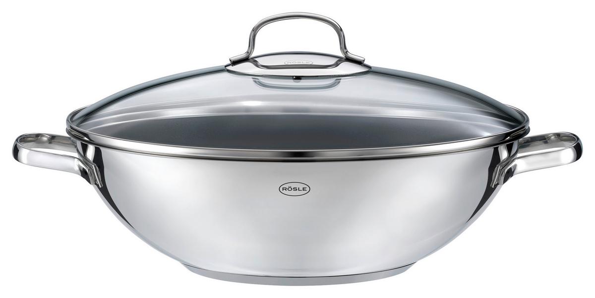WOK 132026 RÖSLE - kolor stalowy, Basics, metal (32cm) - Rösle