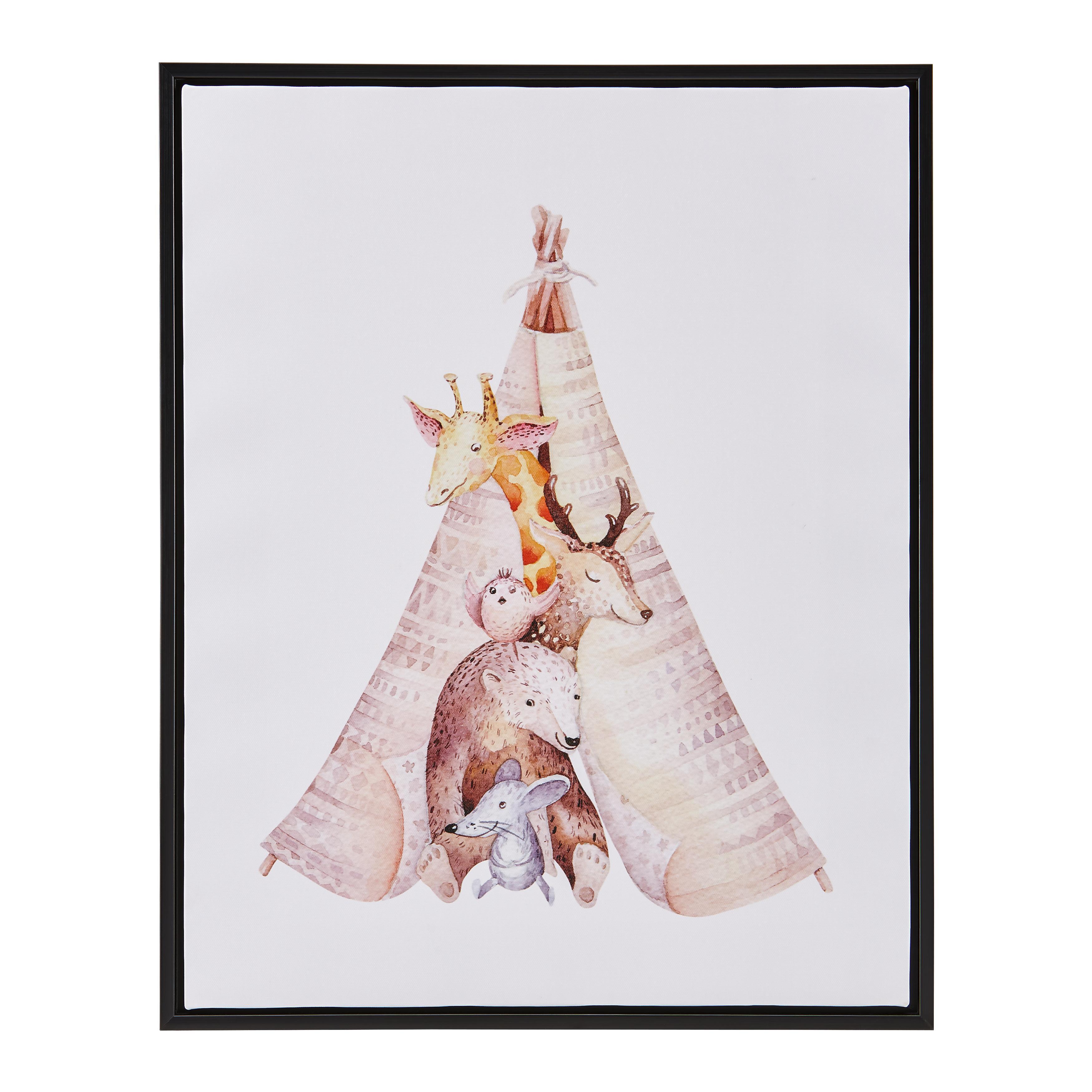 Bild Tipi Multicolor ca. 40x50x2,5 cm - Multicolor/Schwarz, MODERN, Holzwerkstoff/Kunststoff (40/50/2,5cm) - Bessagi Home
