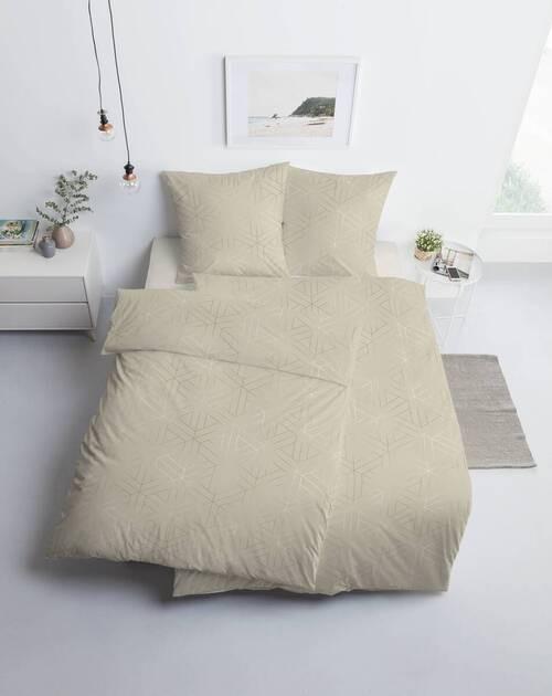 POŚCIEL LUAN - kremowy, Design, tkanina (135/200cm) - Estella
