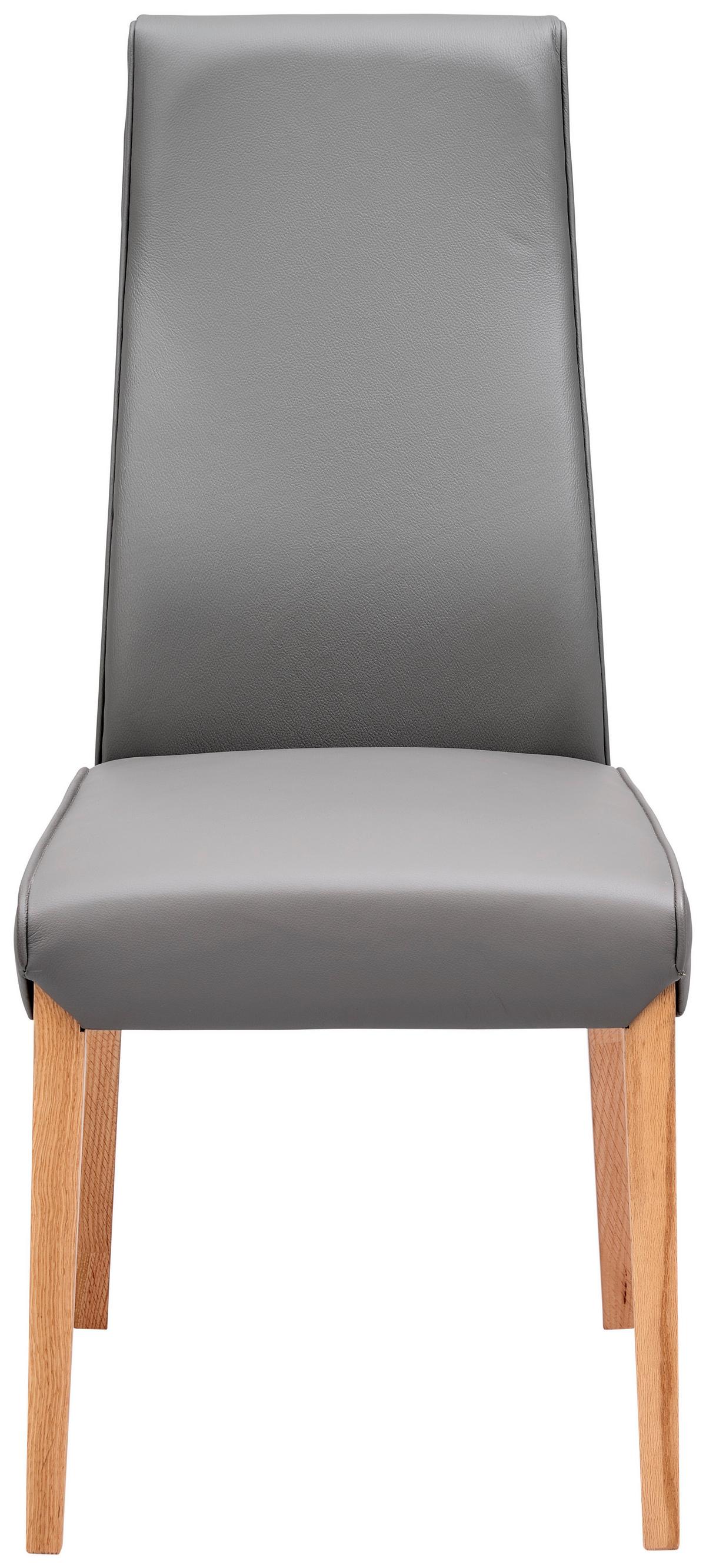 KRZESŁO ALBERTO - Konventionell, skóra/drewno (47/104/61cm) - Livetastic