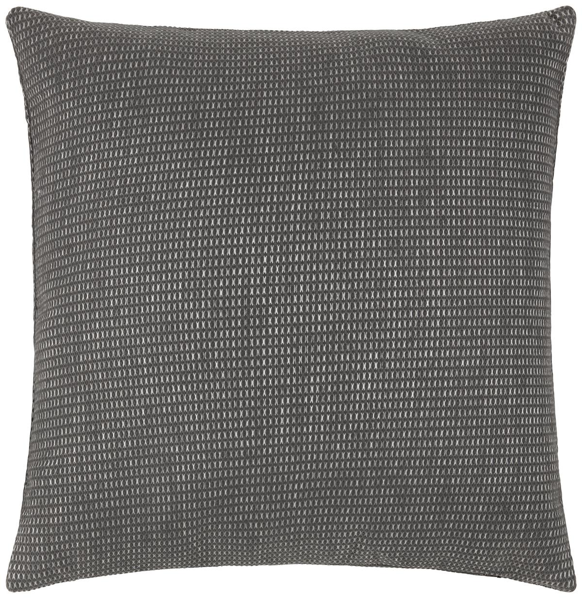 Kissenhülle Ines in Anthrazit ca. 48x48cm - Anthrazit, Basics, Textil (50/50cm) - Premium Living