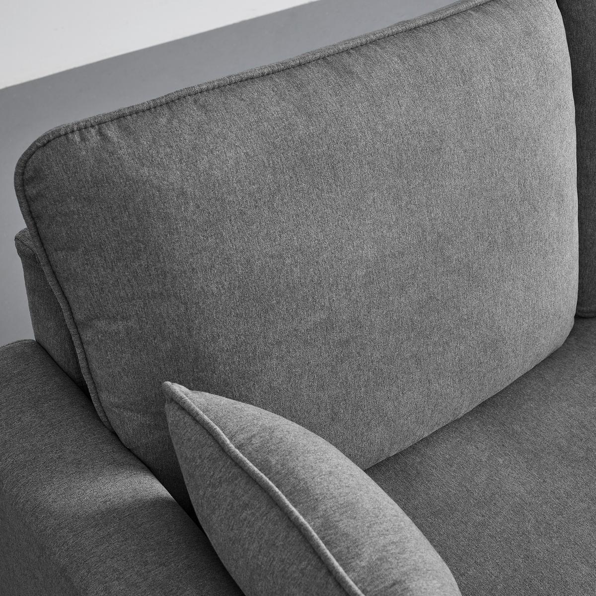 Canapea modulara ILLA - gri închis, Modern, lemn/textil (154/82/155cm) - Bessagi Home