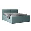 Boxspringbett Kyoto ca. 180x200 cm Blau - Blau, MODERN, Holz/Kunststoff (180/200cm) - MID.YOU