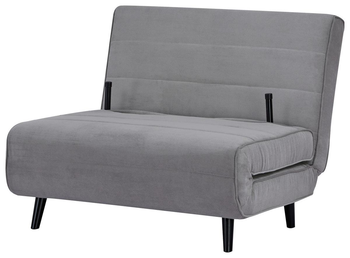 Fotoliu extensibil SVEN - gri, Modern, lemn/textil (101/81/90cm) - Modern Living