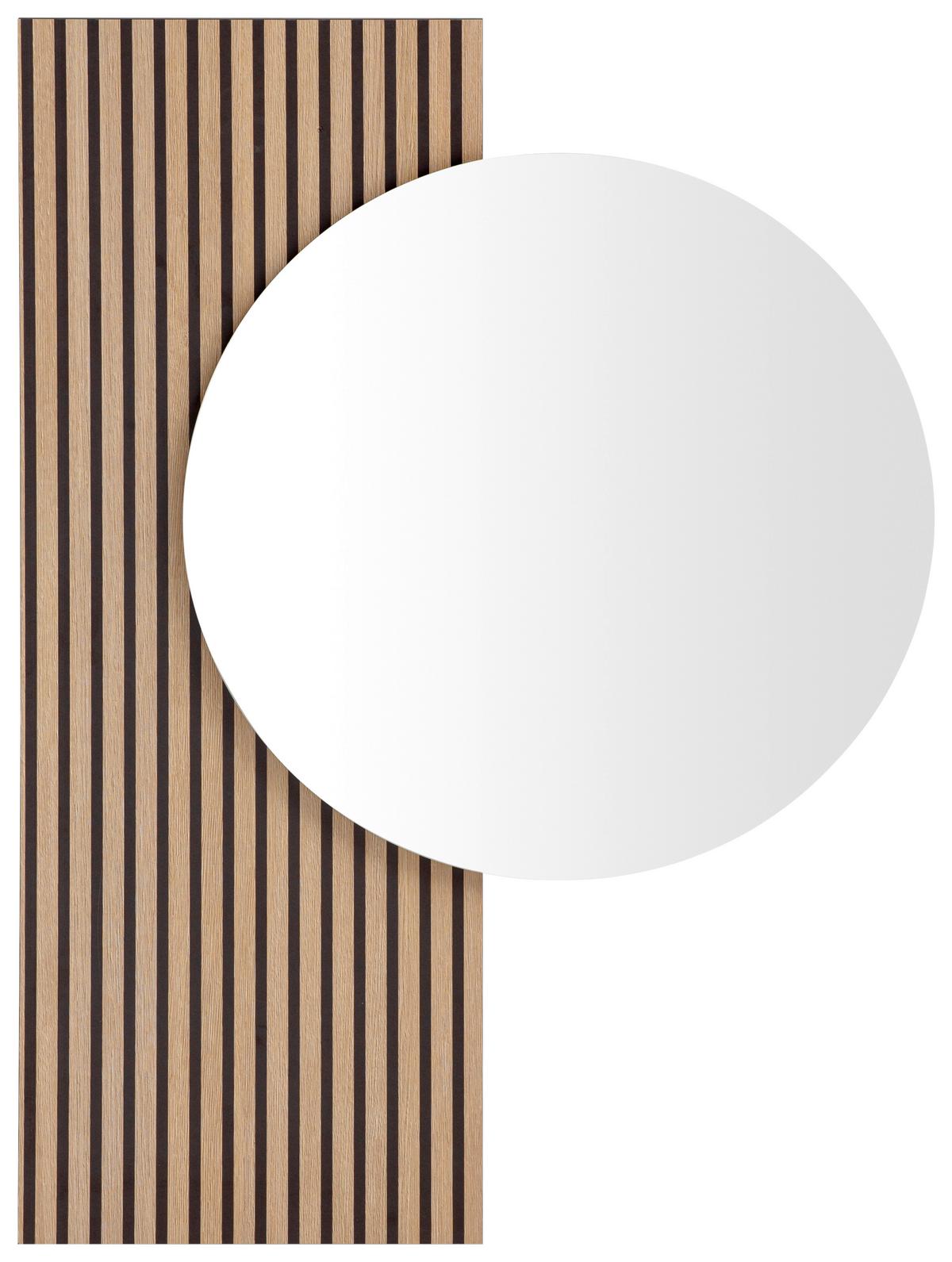 Wandspiegel Hank Eiche - Eichefarben, Design, Glas/Holzwerkstoff (79,5/10,9/3cm) - MID.YOU
